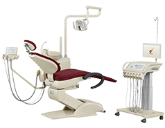 HY-E60 Dental Unit, Mobile Cart Version (integrated dental chair, LED light)