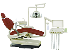 HY-F3 Dental Unit (integrated dental chair, left handed / right handed operating units)