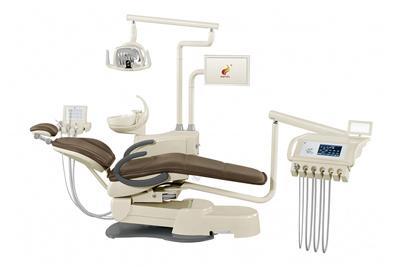 HY-E60 Dental Unit, Deluxe Version (integrated dental chair, multiple operating units, LED light)